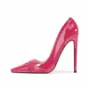 Salto Alto Feminino Estilo Novo Primavera 2026 com Renda e Design Transparente, Bico Fino, Decote Baixo, Sapatos de Salto Fino Elegantes