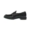 Mocasines de Piel de Vaca Hechos a Mano para Mujer 2026 Nuevos Zapatos de Deslizamiento para el Trabajo Estilo Retro Británico Tacón Grueso Zapatos Individuales