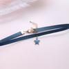 Coleção 3-day Korean Jewelry Sexy Collar Colorido Lace Belt CHOKER Short Clavicle Chain Sweater Chain Colar