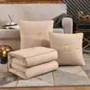 Almohada de Coche Colcha Doble Propósito Oficina Descanso para Almorzar Verano con Aire Acondicionado Colcha de Coche Sofá de Coche Cojín Multifuncional Almohada Colcha
