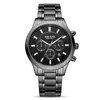 Reloj Megir genuino para hombre, de negocios, de moda, con correa de acero, cronógrafo, resistente al agua, luminoso, de cuarzo, modelo 2150
