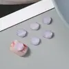 Joyería para uñas de concha de Red Net luminosa estilo océano de verano conchas pequeñas doradas pasador DIY pendientes de botón accesorios para uñas