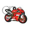Llavero de Motocicleta de Dibujos Animados Moderno Colgante para Mochila Llavero de Pareja Decoración de Bolso Llavero de Goma Suave