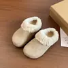 Zapatillas Retro Versátiles y Cómodas de Piel para Mujer Birkenstock Suela Gruesa Zapatillas de Algodón de Moda 2026 Calidez con Felpa