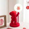 Abajur de Mesa de Casamento Quarto de Casamento Abajur de Cabeceira Noiva Acompanhante de Casamento Um Par de Presentes de Casamento Presentes de Casamento Lâmpada Changming