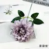 Pintura al óleo de rama pequeña simulada Nenúfar DIY Decoración Floral para el Hogar Dalia Salón de Bodas Pared de Flores Arreglo Floral Accesorios