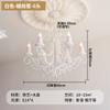 Candelabro de Velas Francés Luz Principal de Sala de Estar Escalera Cristal Luz de Comedor 2025 Nuevo Blanco Retro Lámparas de Dormitorio
