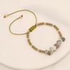 Diseño original moda pulsera de piedra natural pulsera tejida a mano temperamento joyería de cristal al por mayor B407