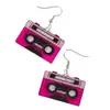 Pendientes acrílicos de cinta de color con lentejuelas europeas y americanas transfronterizos pendientes color moda pendientes vintage joyería para orejas mujeres