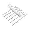 Perchero de acero inoxidable para pantalones, artefacto de almacenamiento para el hogar, plegable, sin costuras, para secar pantalones, percha mágica antideslizante multifuncional.