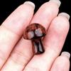 883-Ametista Ágata Pedra Mini 2cm Pequeno Cogumelo DIY Micro Paisagem Mori Paisagismo Jardim Vaso de Flores Decoração