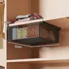 Nova caixa de armazenamento de meias, organizador de roupas íntimas, caixa de armazenamento tipo gaveta deslizante, solução de armazenamento para guarda-roupa estilo gaveta suspensa