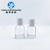 Botella de esencia redonda de hombro redondo y fondo redondo de 30 ml 50 ml 120 ml botella de esencia de fondo grueso gotero de vidrio reempaquetado de solución madre