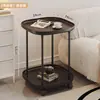 Mesa Auxiliar para Sofá, Mesa de Centro Móvil, Estante de Almacenamiento, Mesita de Noche para Dormitorio, Mini Gabinete Auxiliar de Moda para Apartamentos Pequeños