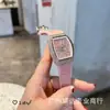 Generación de microempresas transfronterizas brida barril de vino cuadrado diamante completo esfera grande reloj de cuarzo para mujer red popular fábrica al por mayor