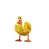 Enfeites de dedo médio de pato transfronteiriço Decoração de design de pátio doméstico Enfeites de pato engraçados Decoração criativa fofa para exterior