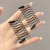 Herramienta invisible para peinar el cabello, pasador de horquilla en forma de U para mujeres, peine de cuatro dientes, pasador para moño perezoso, peine para el cabello, accesorio para el cabello para cabellos sueltos