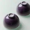 Diseño interior pintado a mano por Ino Kiyomatsu con motivos de glicinias, elegante taza de té de pie alto, exquisita taza de té kung fu, taza de degustación de té, taza individual