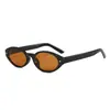 2025 Nuevas Gafas de Sol Ovaladas Estilo Europeo y Americano con Forma de Estrella para Mujer Fotografía Callejera Gama Alta Que Resaltan el Rostro Pequeñas Gafas de Sol Anti-UV