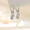 Pendientes Ovalados Geométricos Transfronterizos Europeos y Americanos de Amazon, Pinzas para Orejas de Moda de Gama Alta con Forma de Gota de Agua, Estilo de Transmisión en Vivo de Tiktok