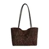 Bolsa Tote Grande Capacidade para Compras com Cesta de Legumes Estilo Retrô 2026 Nova Versátil Bolsa de Mão Estilosa Moda Tendência Bolsa de Ombro Único