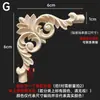 Talla en madera de Dongyang aplique de madera maciza esquina de puerta de gabinete flor celosía estilo europeo pared de fondo pieza de flor de madera adorno diagonal en stock para bodas
