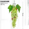 Uva con escarcha de fruta de simulación, tacto real, plástico, racimo de uvas artificiales, accesorios para disparar, racimo de uvas decorativo de ratán para el hogar