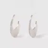 Pendientes Cepillados con Incrustaciones de Diamantes de Estrella y Luna para Mujer, Circonita Microincrustada, Diseño de Nicho, Lujo Ligero, Pendientes Simples en Forma de C, Modernos para el Viaje al Trabajo