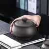 Arcilla Morada Zen Té Lata de Té Pequeña Lata de Almacenamiento de Té Caja para Té Tieguanyin Pu'Er Lata a Prueba de Humedad Tarro para Té Negro Logo