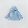 Ins Estilo Coreano Coleção Outono Unissex Conjunto Casual Infantil Sudadera com Capuz Waffle Calça Solta Estilosa