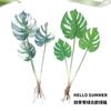 Planta Verde Simulada Monstera Nórdica Decorativa en Maceta Hogar Interior Monstera Blanca Planta Artificial Flor Simulada