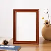 Moldura de foto de madeira maciça preta para pendurar na parede A3 a4 caligrafia madeira retro moldura de quadro moldura vazia montagem moldura para pintura a óleo display personalizado