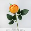 Flor individual de rosa de té artificial, ramo de flores artificiales, flores hechas a mano, flores para bodas, flores artificiales de seda, decoración de escena de boda, arreglo de piso