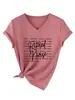 Enfermera jubilada cuidado Amazon eBay sitio independiente moda casual mujer camiseta de manga corta con cuello en V comercio exterior