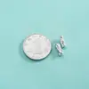 Cuentas Espaciadoras de Plata de Ley S925 Electrochapadas Tubo Recto Pequeño Cuentas Espaciadoras de Nudo de Bambú Pulsera de Cuerda Trenzada Hecha a Mano DIY Copo de Nieve Flor Pequeña Cuentas Sueltas