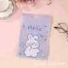 Bolsas Selladas con Lindos Estampados de Animales de Dibujos Animados, Bolsas Semitransparentes Auto-Sellables para Hornear Snacks, Dulces y Galletas Empaque de Plástico