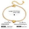Pulsera de Trébol de Cuatro Hojas Estilo Dulce y Tranquilo para Mujer, Pulsera de Cadena de Acero Inoxidable de Lujo Ligero y Gama Alta con Diamante Blanco, Diseño de Joyería Transfronterizo