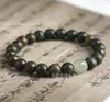 Sándalo Dorado y Jade Hetian Sándalo Verde Cuentas de Buda Pulsera Wenwan Pulsera de Sándalo Fabricante Venta al por Mayor Directa Pulsera Cuentas del Rosario