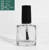 Em estoque 5ml 10ml 15ml sem impressão esmalte garrafa de vidro garrafa vazia embalagem garrafa suprimentos para unhas com tampa