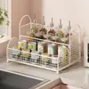 Prateleira de Temperos para Cozinha Multifuncional Organizador de Temperos e Condimentos para Armazenamento de Garrafas de Óleo, Sal, Molho e Vinagre