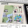 Nueva serie de panda combinación notas adhesivas protección panda estudiante memo escritura notas n veces pegatinas 20 notas