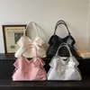 Bolso Tote de Moda Estilo Coreano de Gran Capacidad, Bolso Tote Versátil Nuevo de Tela Bordada con Estrellas, Bolso de Hombro Cruzado de Nicho