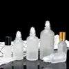 Botella de Vidrio Transparente con Cuentas Botella Sellada Mate para Aceite Esencial Botella de Aceite Esencial con Cuentas para Caminar Botellas Cosméticas Portátiles Venta al por Mayor