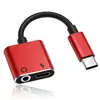 Cable Adaptador de Auriculares y Carga Dos en Uno Tipo C de Aleación de Aluminio Adaptador de 3.5 mm a Tipo C Cable de Audio Tpc