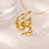 Anillo Ondulado Línea de Diseño Acero Inoxidable Chapado en Oro de 18 Quilates Geométrico Versátil Anillo Abierto Joyería Estilo Ins Europeo y Americano