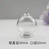 Joias DIY Acessórios Feitos à Mão Pingente com Tampa de Vidro Transparente Garrafa de Vidro Pingente com Base de Renda Fabricante de Pingentes Atacado