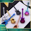 Colher de Aço Inoxidável 304 Amazon Colher Guitarra Colher para Mexer Café Colher de Bar para Gelo Colher de Bar Musical Colher para Caneca