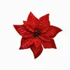 Decoración Navideña Más Vendida de Amazon, Flores Artificiales Falsas, Decoración de Árbol de Navidad Roja de Primera Clase, Flores Navideñas Simuladas