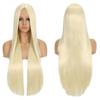 Europa, América e África cabelo preto longo liso senhoras fibra química seda de alta temperatura mecanismo fabricantes de perucas cosplay atacado