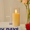 Luzes de Velas Acrílicas Transfronteiriças Velas Eletrônicas LED Decorações de Festa para o Dia dos Namorados Adereços de Decoração para Sala de Confissão